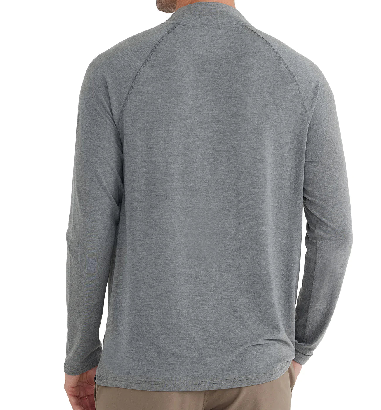 Free Fly Men's Bamboo Flex Quarter Zip - Heather Graphite