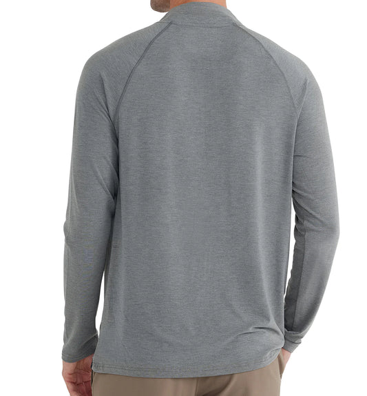 Free Fly Men's Bamboo Flex Quarter Zip - Heather Graphite