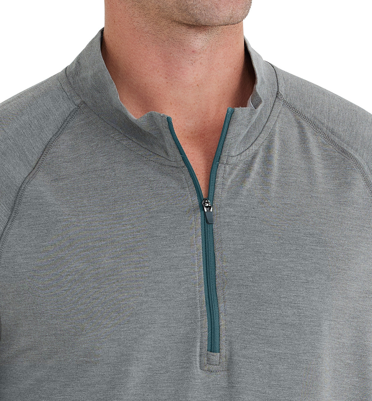 Free Fly Men's Bamboo Flex Quarter Zip - Heather Graphite