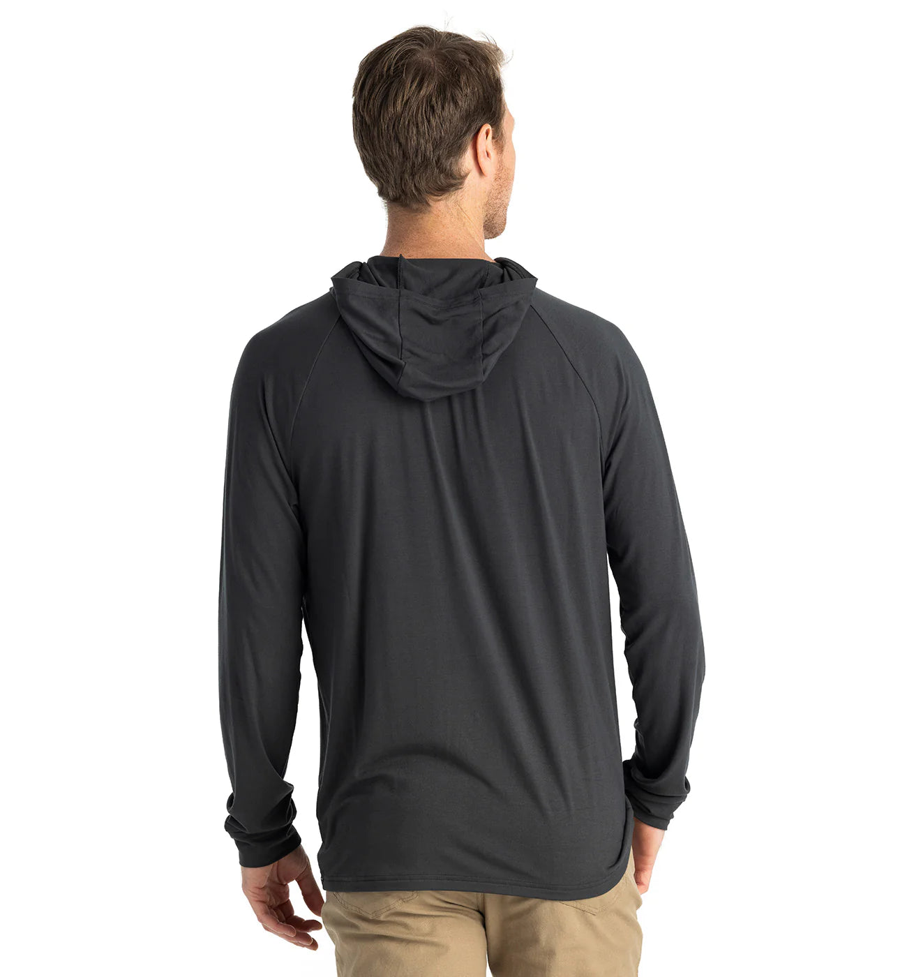 Free Fly Men's Bamboo Flex Hoodie - Black Sand