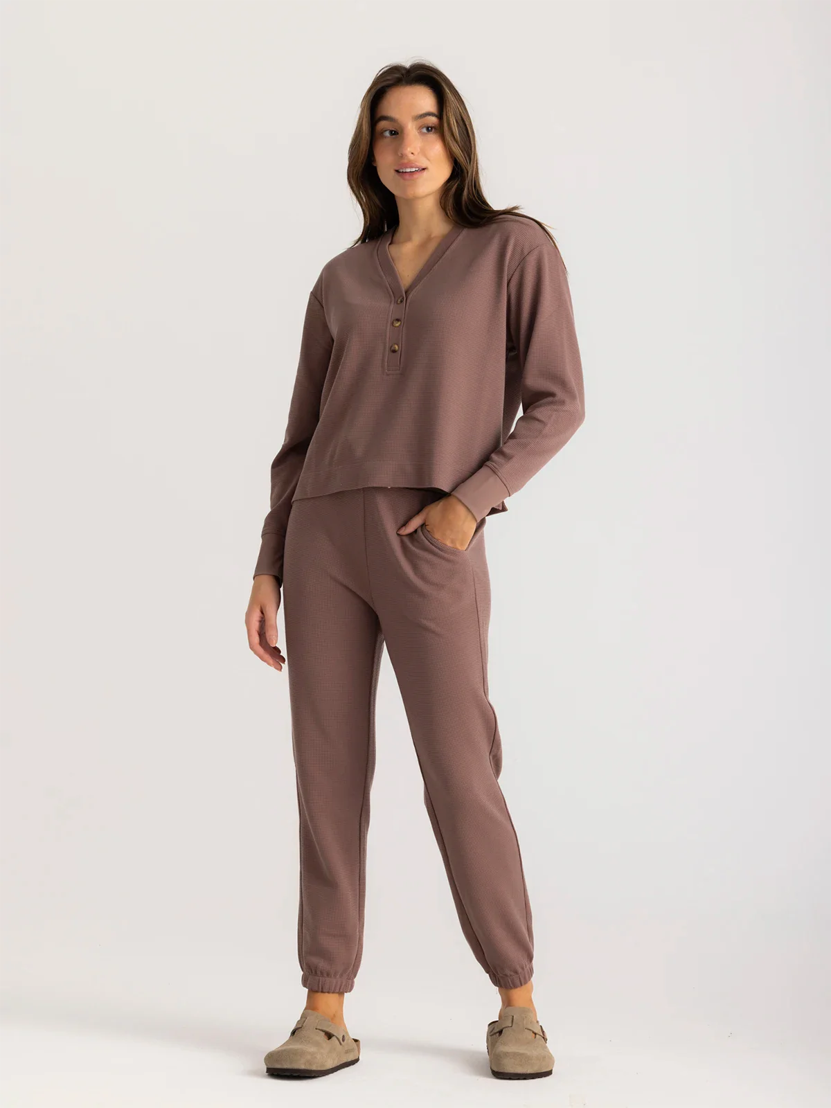 Free Fly Women's Waffle Jogger - Fig