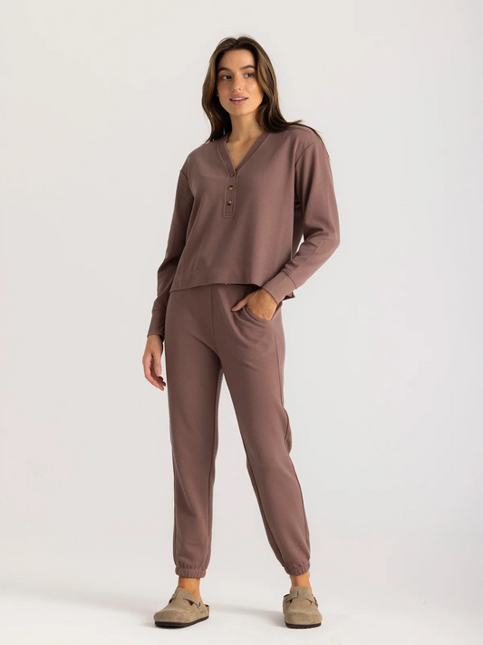 Free Fly Women's Waffle Jogger - Fig