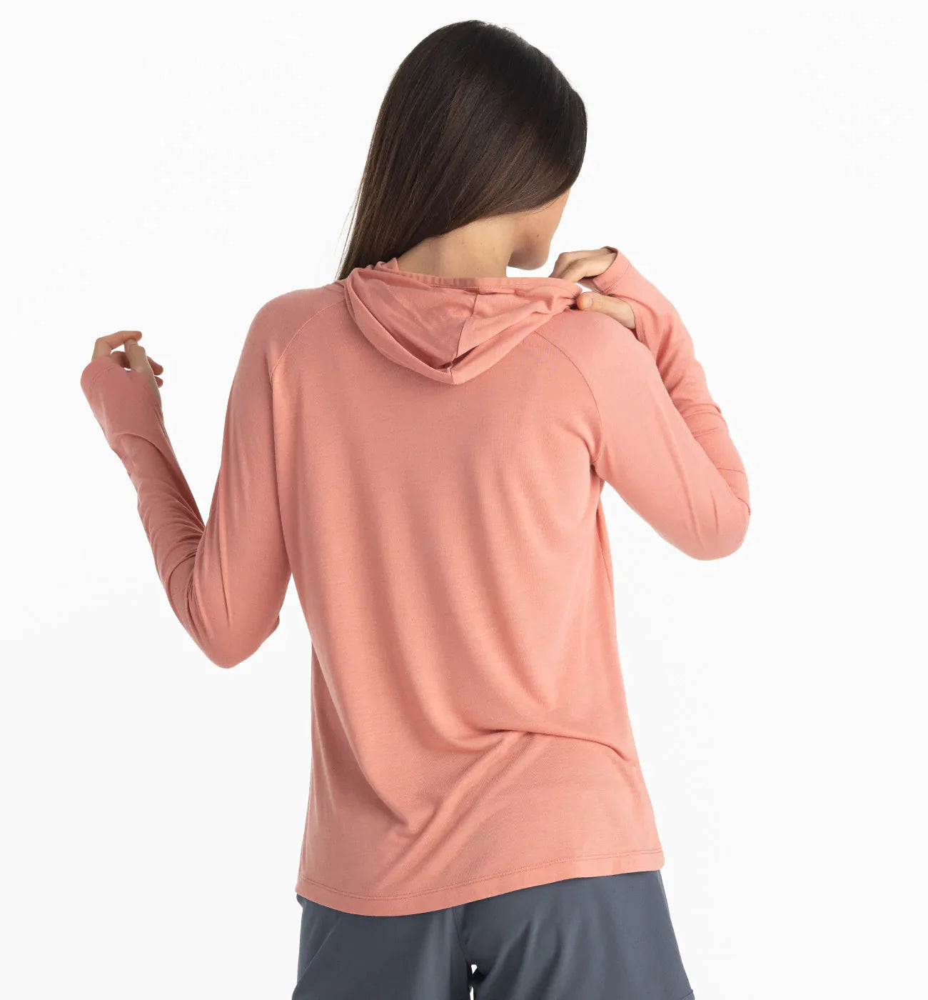 Free Fly Women's Bamboo Lightweight Hoodie II - Bright Clay