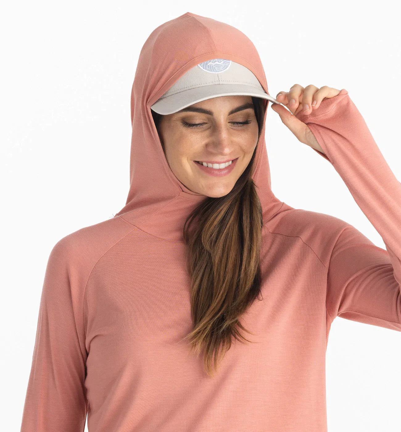 Free Fly Women's Bamboo Lightweight Hoodie II - Bright Clay
