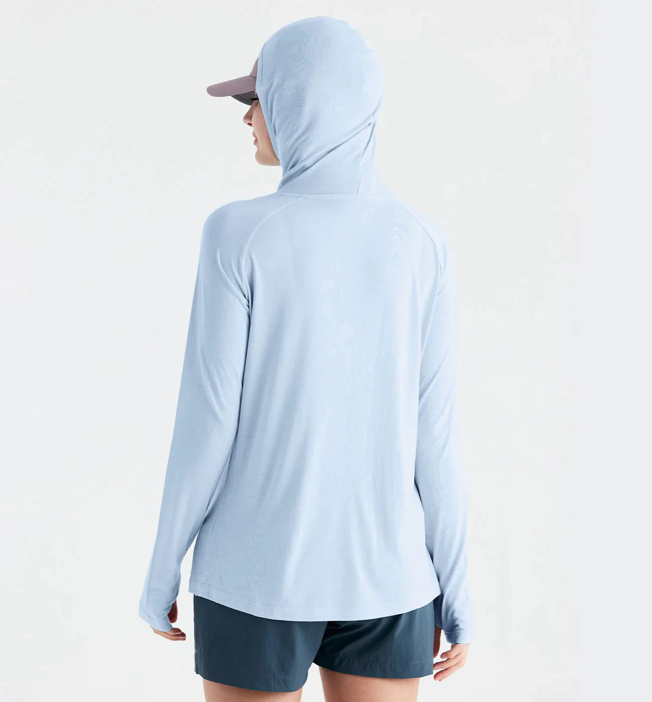 Free Fly Women's Bamboo Lightweight Hoodie II - Clear Sky