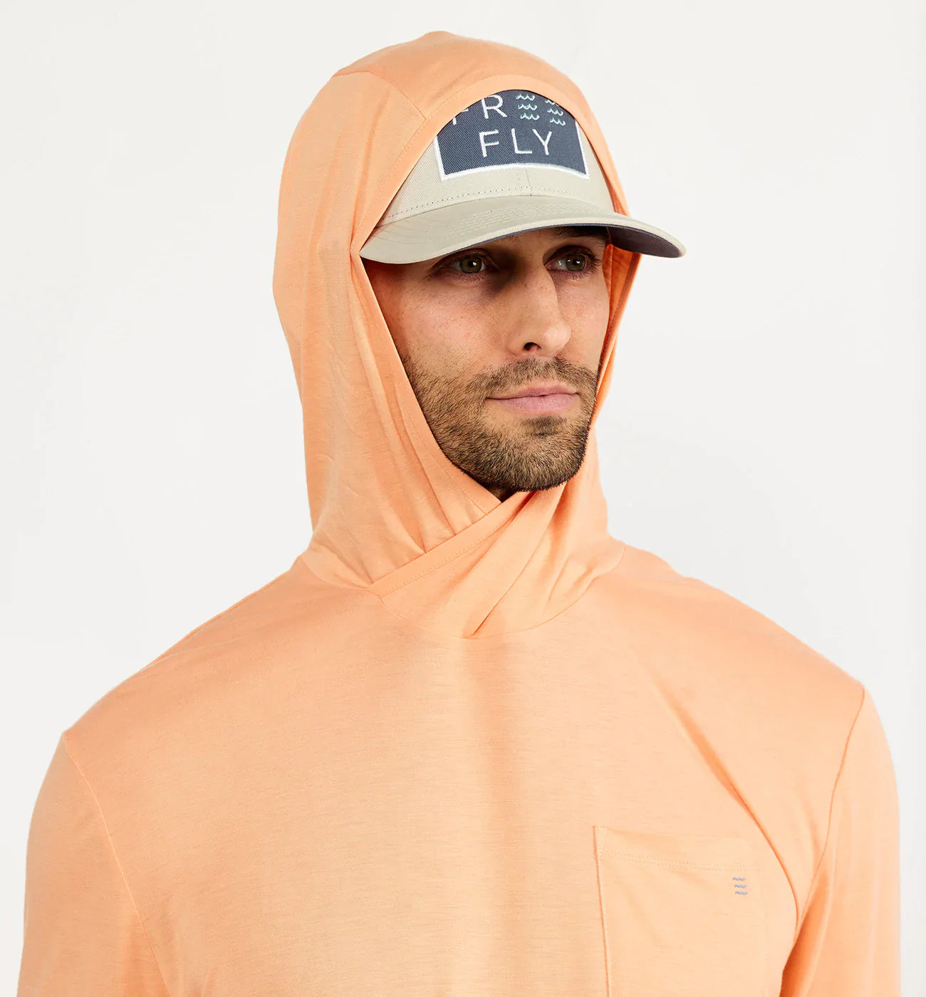 Free Fly Men's Bamboo Lightweight Hoodie - Tropic Orange