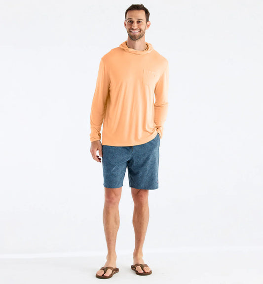 Free Fly Men's Bamboo Lightweight Hoodie - Tropic Orange