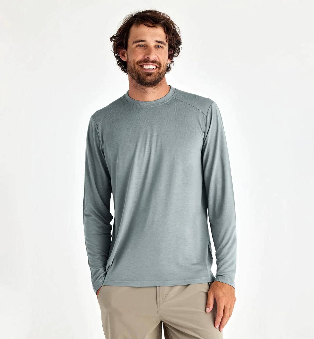 Free Fly Men's Bamboo Lightweight Long Sleeve - Slate