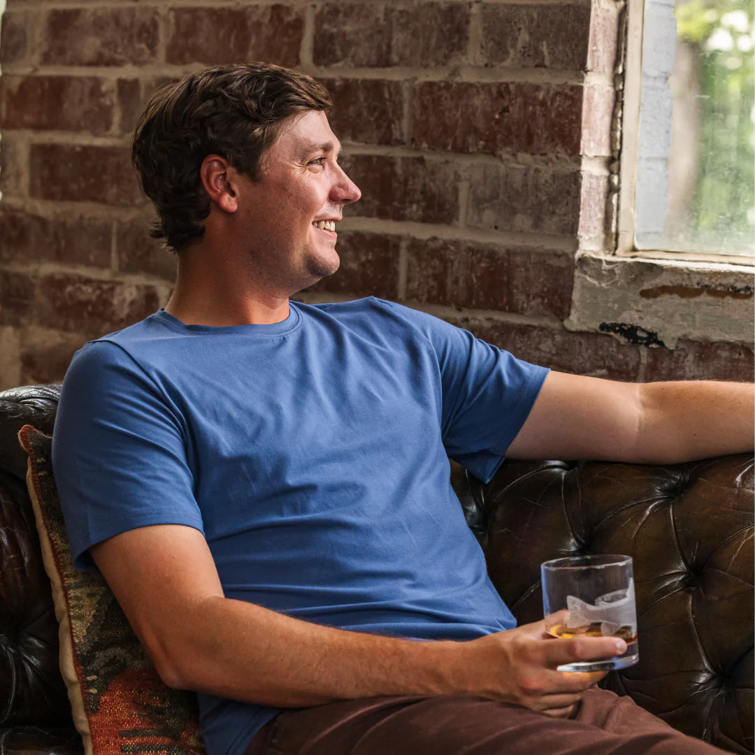 Onward Reserve Luxe Tee - Blue Indigo