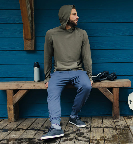 Free Fly Men's Bamboo Lightweight Fleece Jogger - Storm Cloud