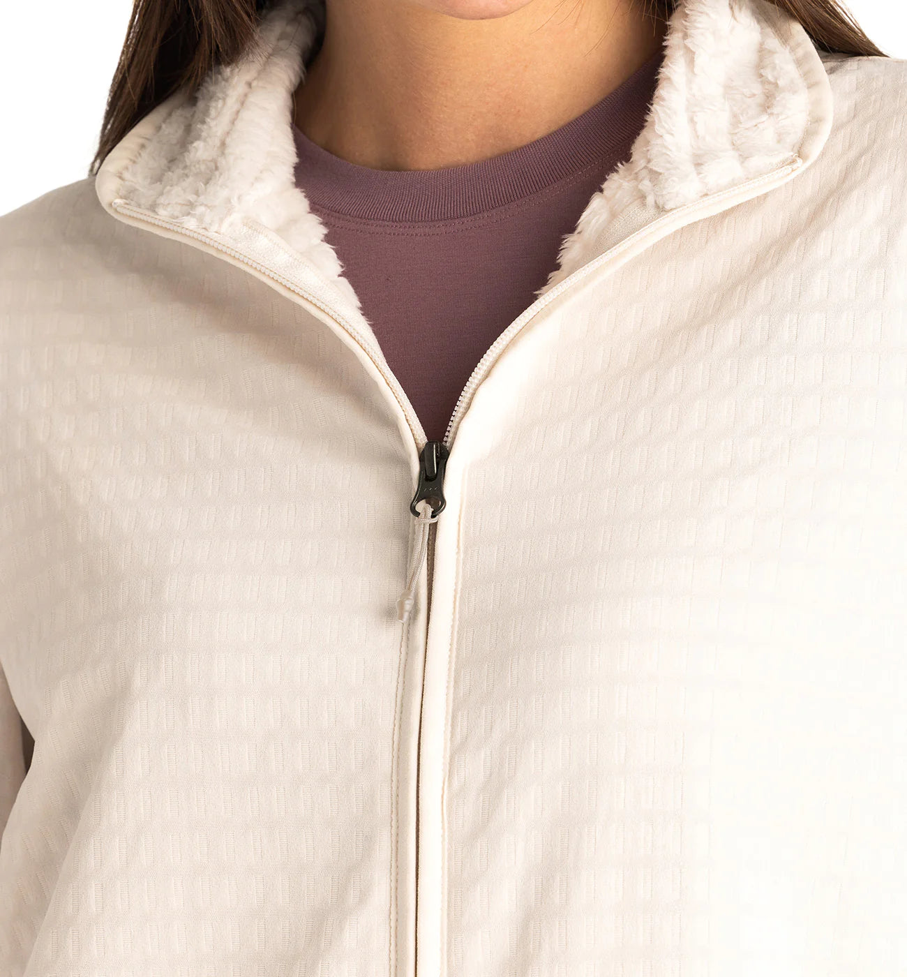Free Fly Women's Gridback Fleece Jacket - Stone