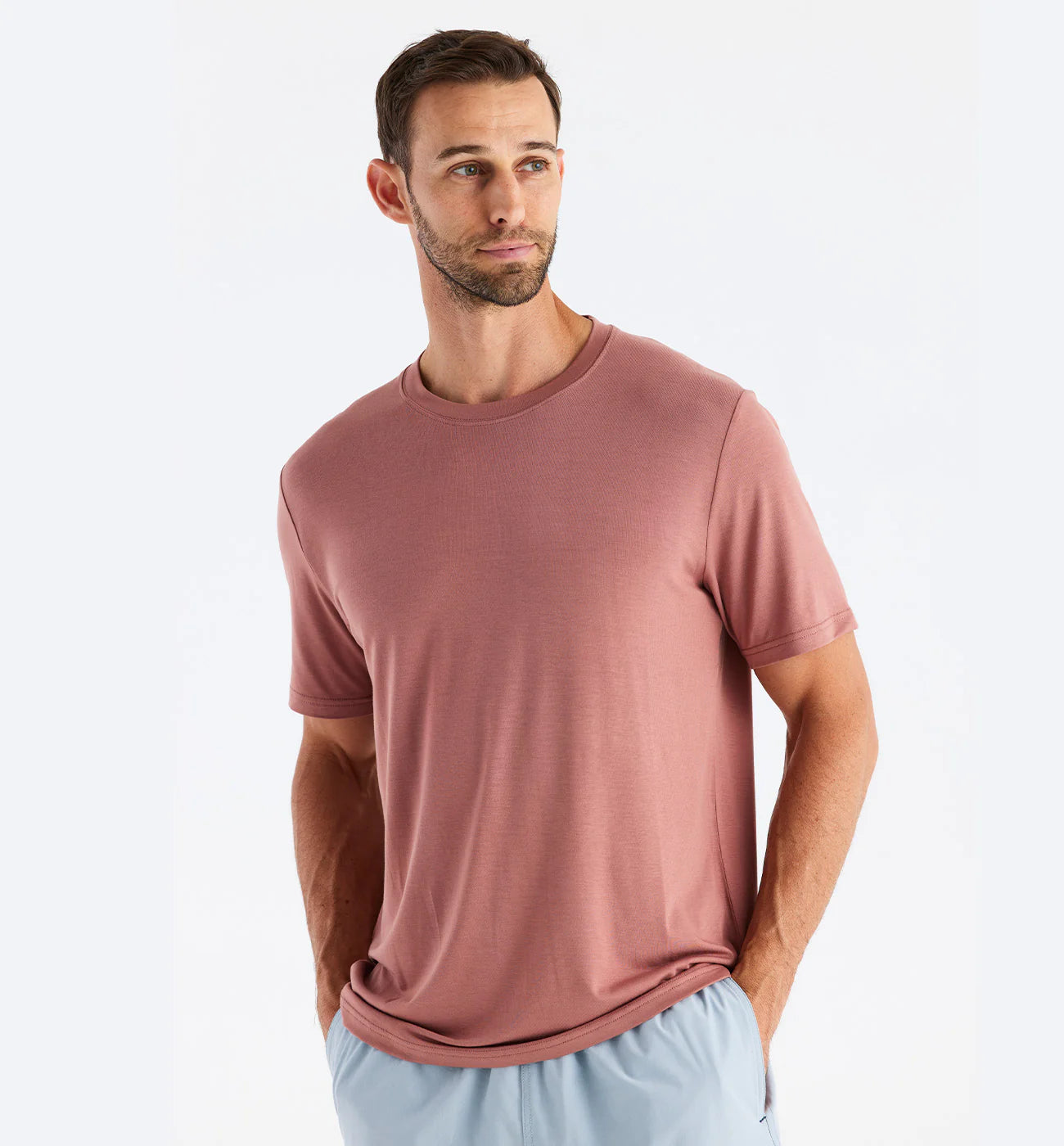 Free Fly Men's Bamboo Motion Tee - Redwood