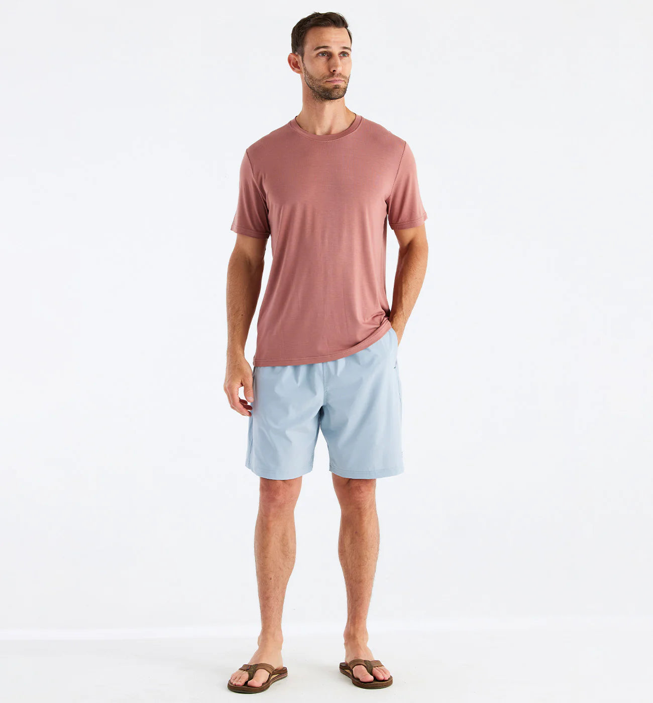 Free Fly Men's Bamboo Motion Tee - Redwood