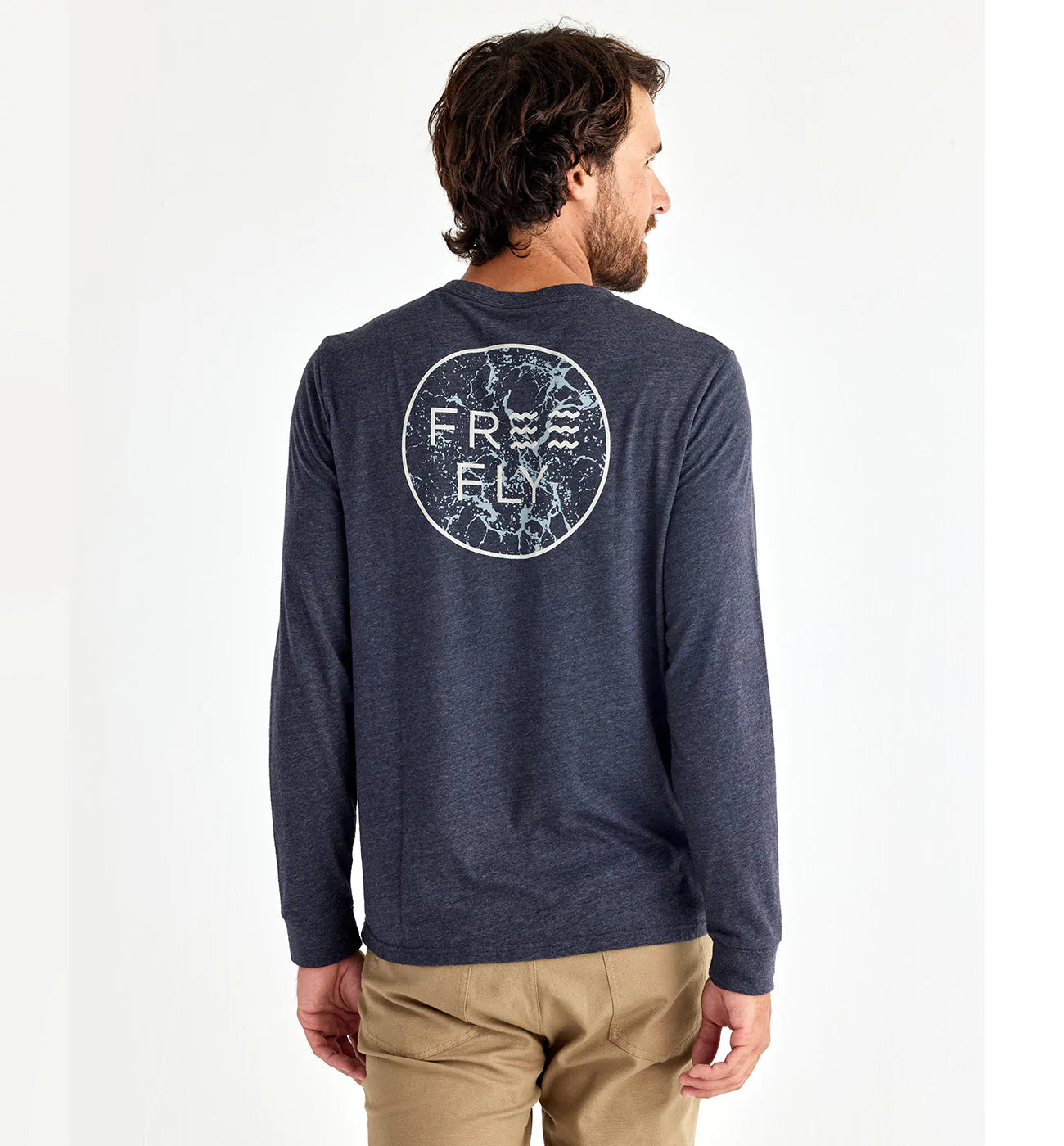 Free Fly No Wake Long Sleeve - Heather Charcoal