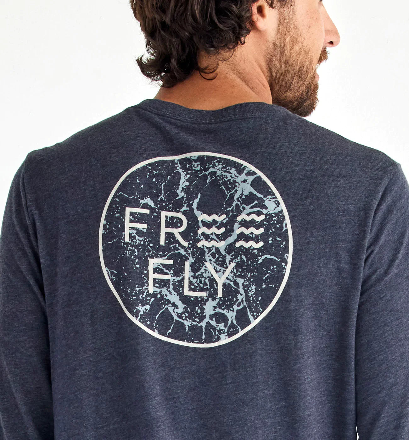 Free Fly No Wake Long Sleeve - Heather Charcoal