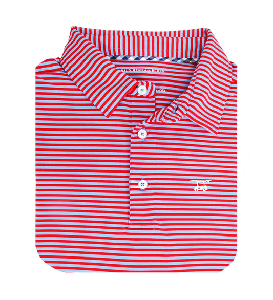 Bald Head Blues Albatross Polo - State Red / Bell