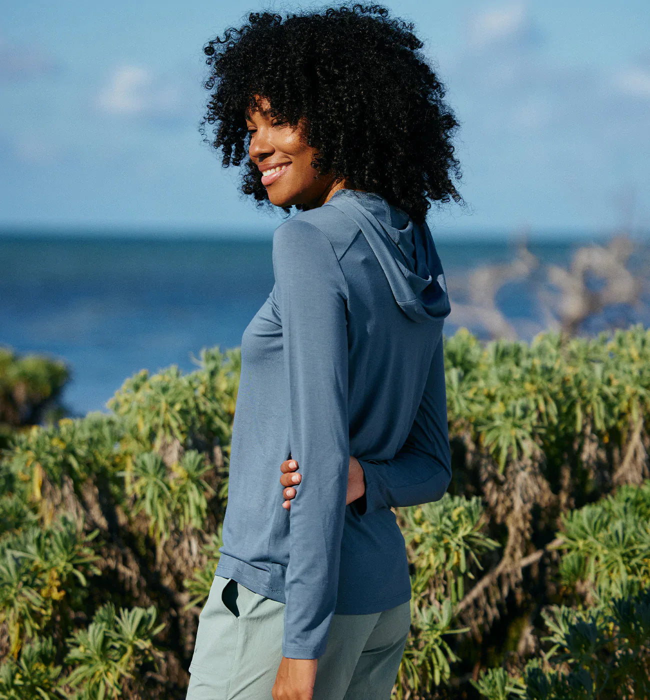 Free Fly Women's Bamboo Shade Hoodie II - Bright White