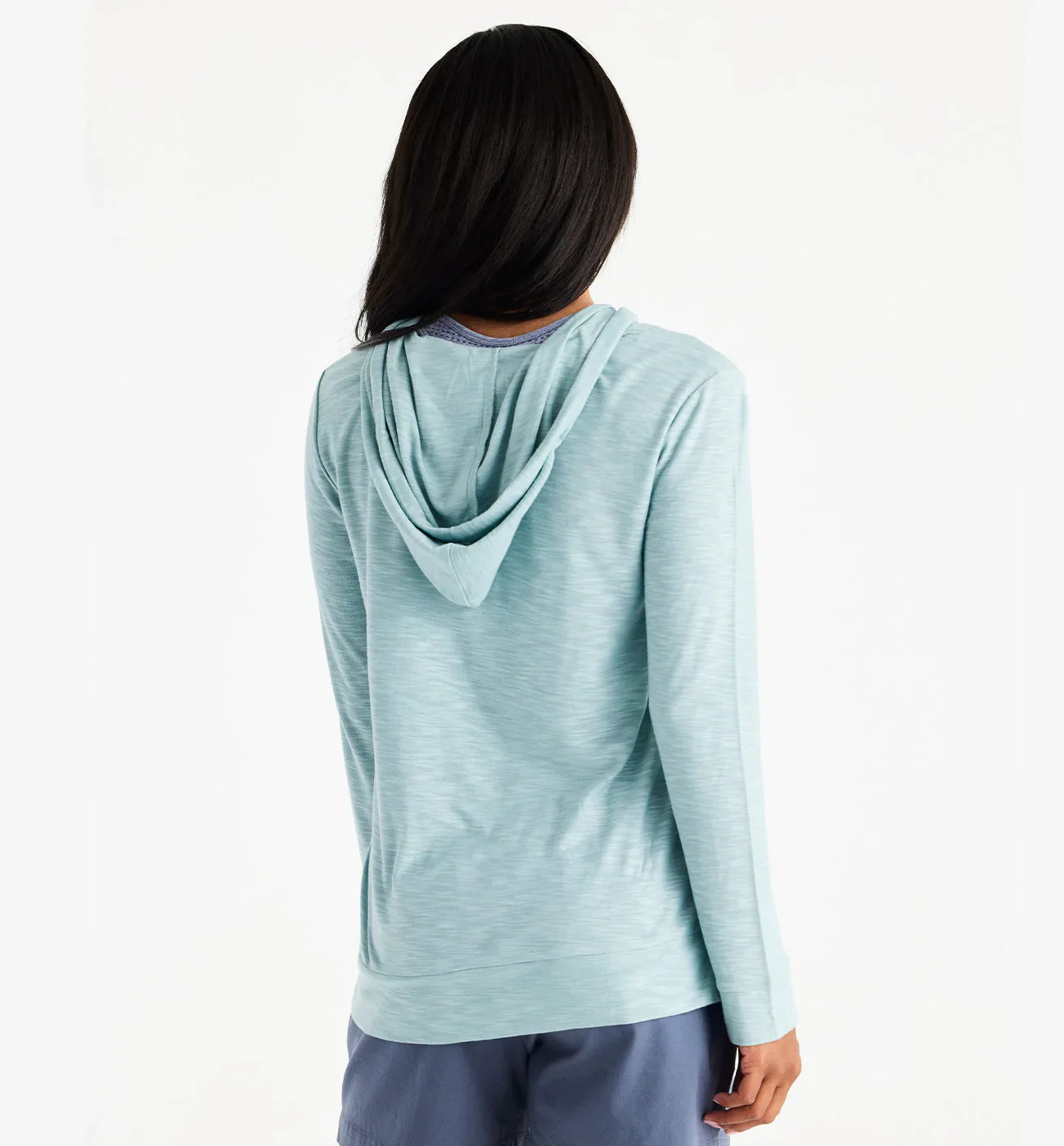 Free Fly Women's Bamboo Slub Hoodie - Ocean Mist