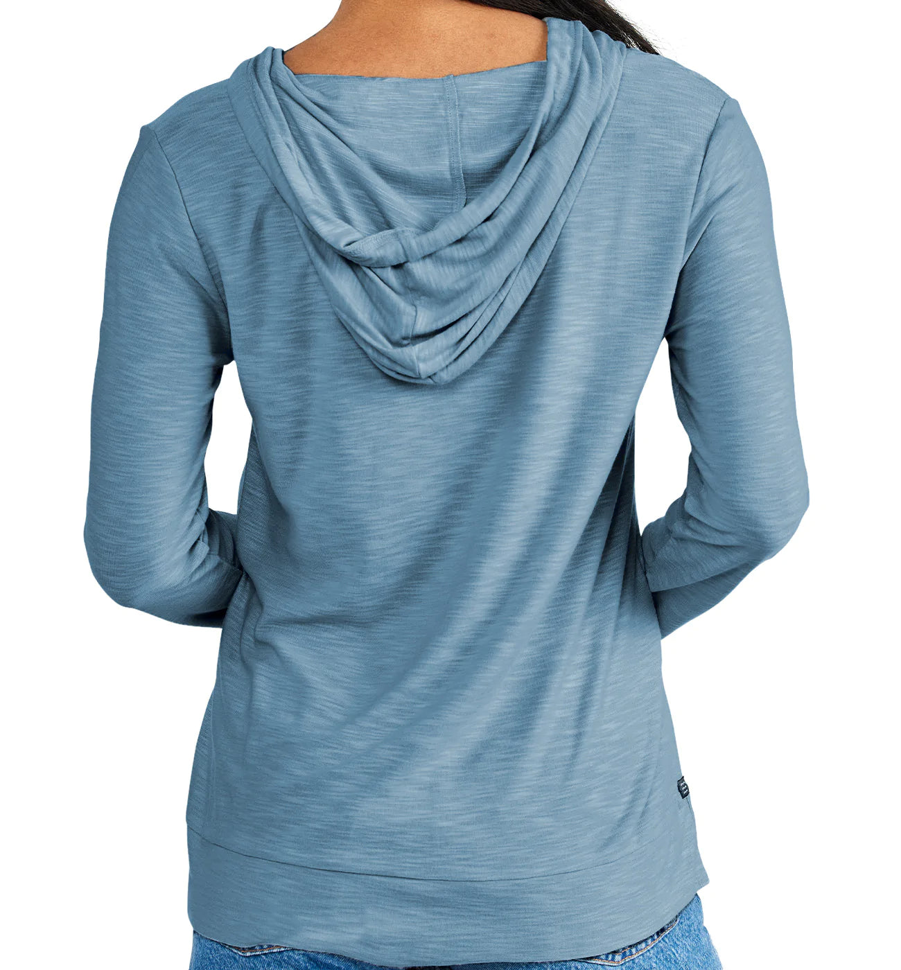 Free Fly Women's Bamboo Slub Hoodie - Pacific Blue