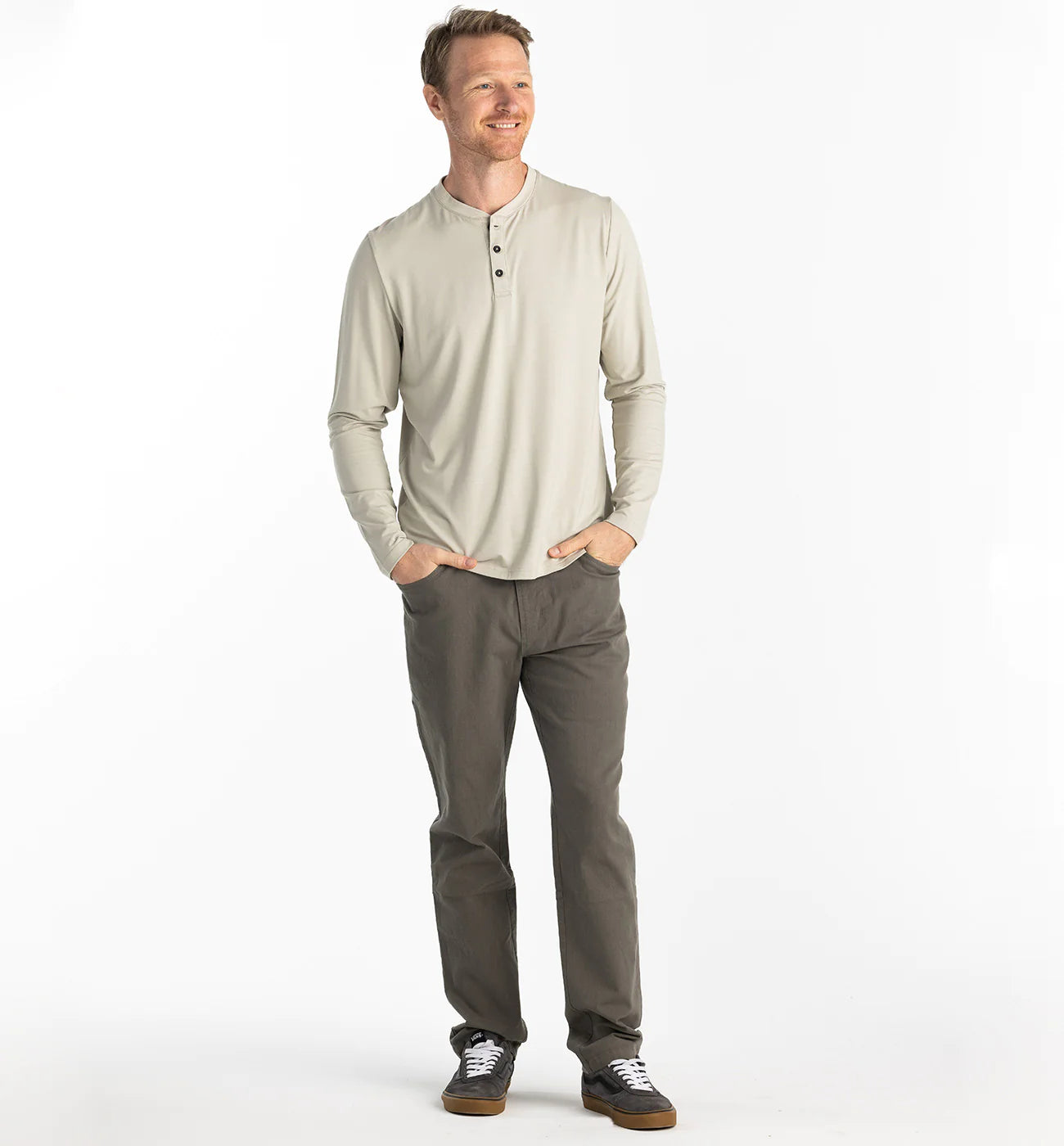 Free Fly Men's Stretch Canvas 5 Pocket Pant - Smokey Olive