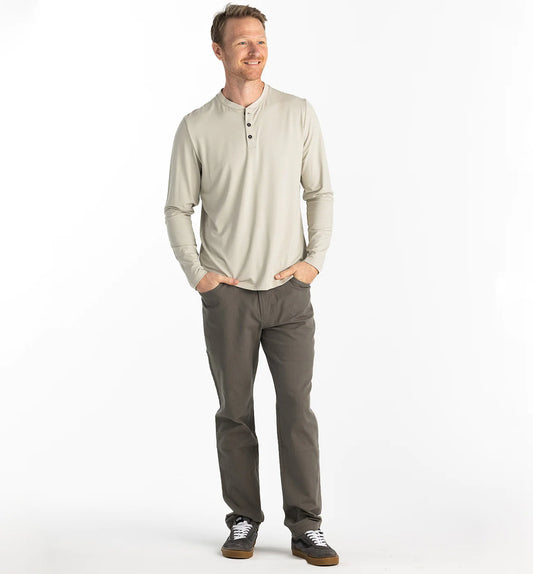 Free Fly Men's Stretch Canvas 5 Pocket Pant - Smokey Olive