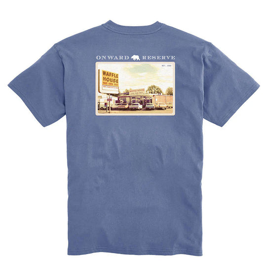 Onward Reserve Waffle House Postcard Tee - Washed Blue