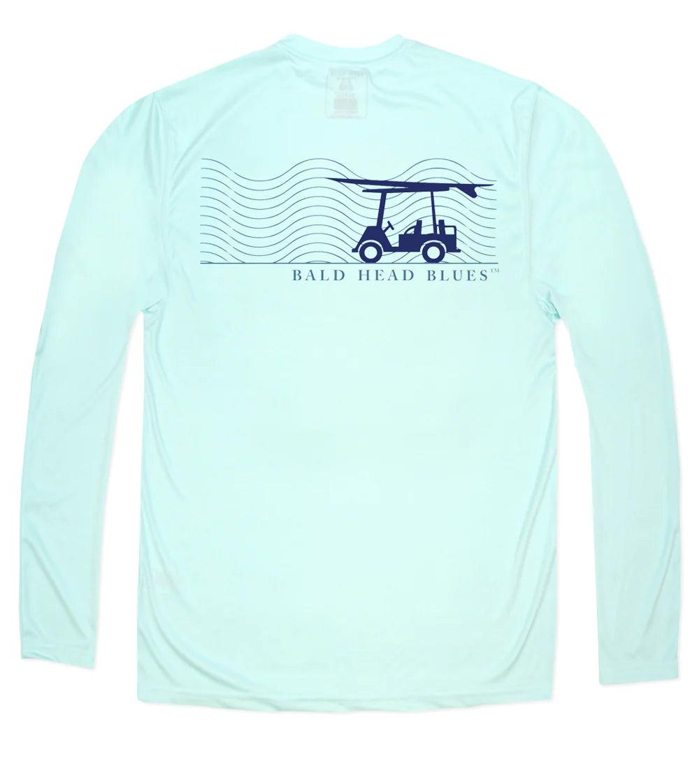 Performance Long Sleeve Wave T-Shirt - Seagrass