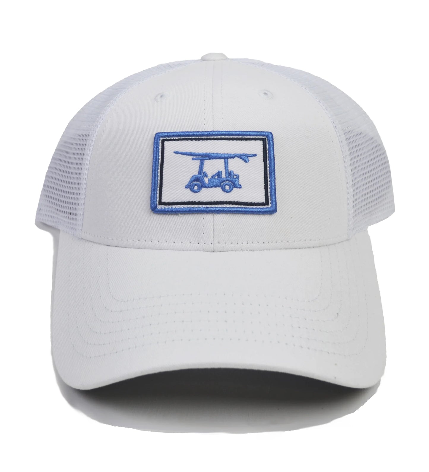 Bald Head Blues Trucker Hat - White