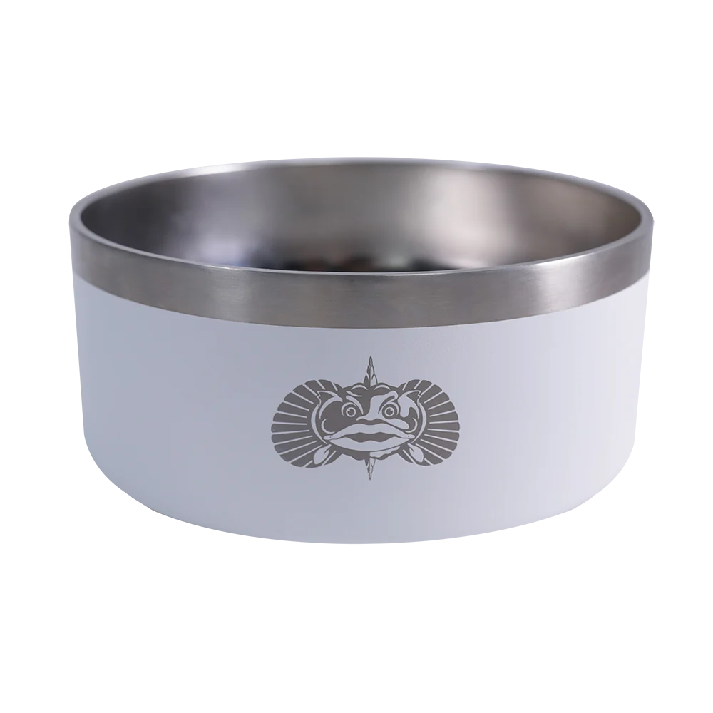 Toadfish Non-Tipping Dog Bowls - White
