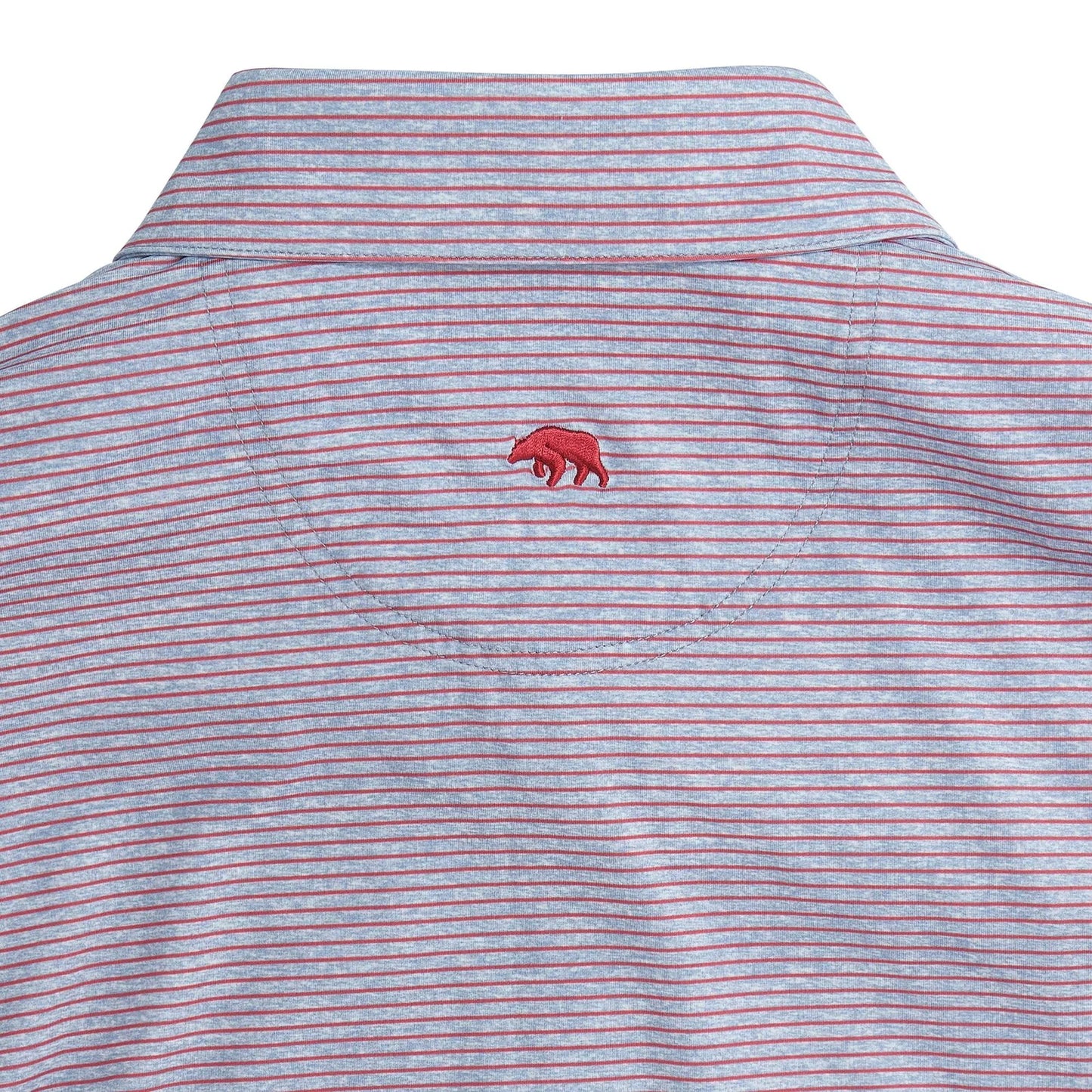 Onward Reserve Birdie Stripe Performance Polo - Mineral Red