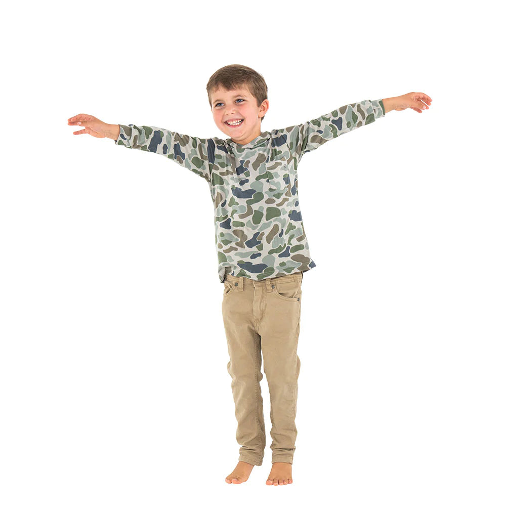 Free Fly Toddler Bamboo Crossover Hoodie - Camo