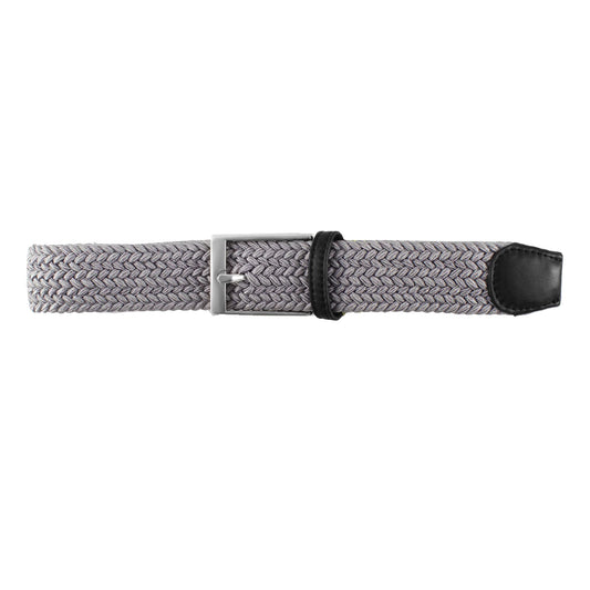 Dibi Elastic Braided Belt - Solid Grey