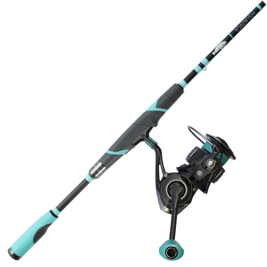 Toadfish Rod & Reel Spinning Combo - Combo Rod: 6'8" ML-Moderate Fast ( 2-Piece)