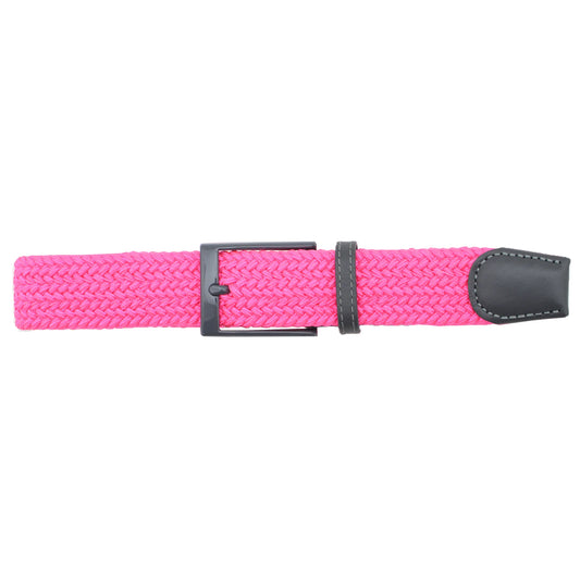 Dibi Elastic Braided Belt - Neon Pink