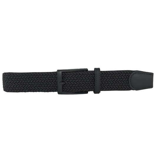 Dibi Elastic Braided Belt - Black