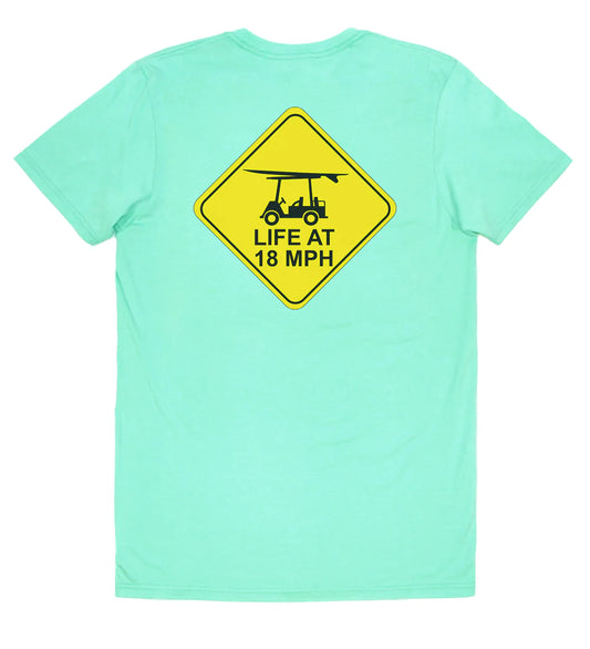 Bald Head Blues Island Tee - Short Sleeve Life at 18 MPH - Turquoise