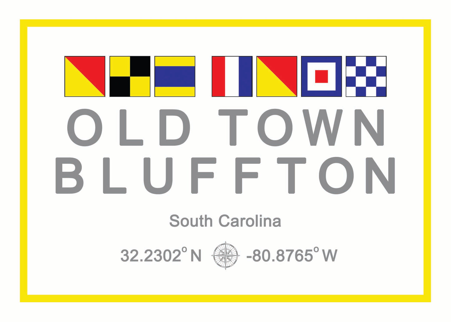 8x10 Matted Print - Old Town Bluffton