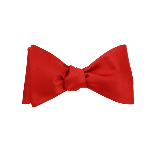 DIBI Red Satin Self Tie Bow Tie
