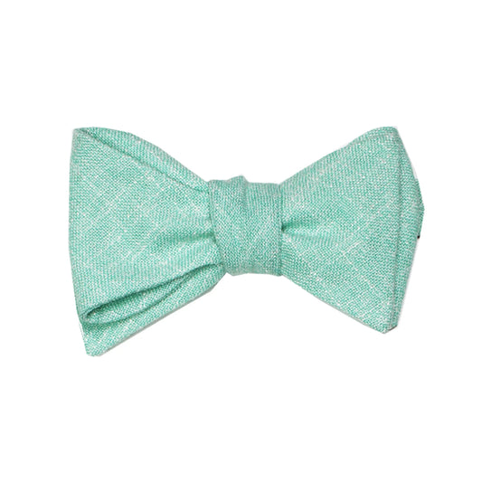 DIBI Heather Seafoam Green Self Tie Bow Tie