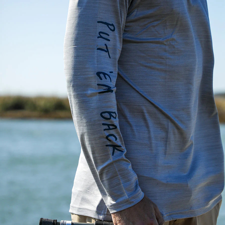 Toadfish Technical Performance Long Sleeve - Heather Grey