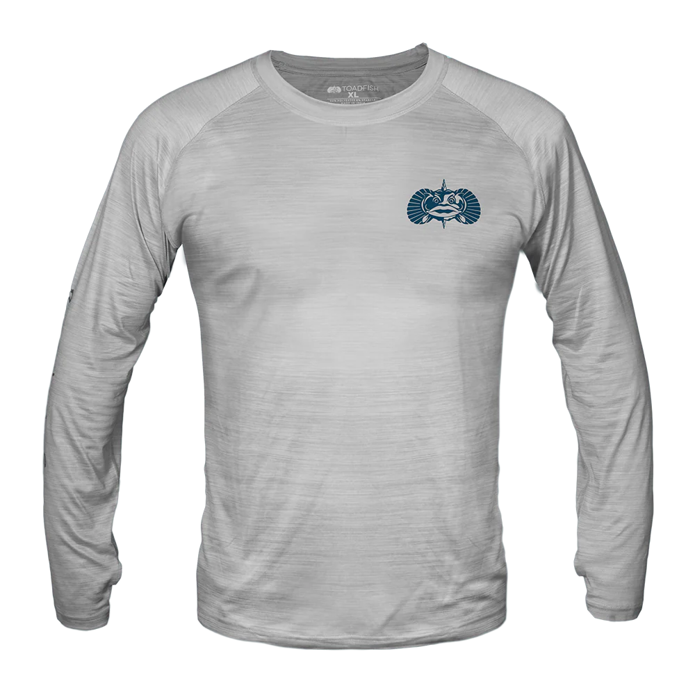 Toadfish Technical Performance Long Sleeve - Heather Grey