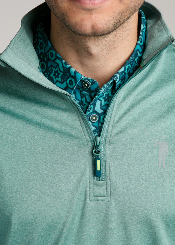 William Murray CHIP SHOT PULLOVER - Heather Glacier