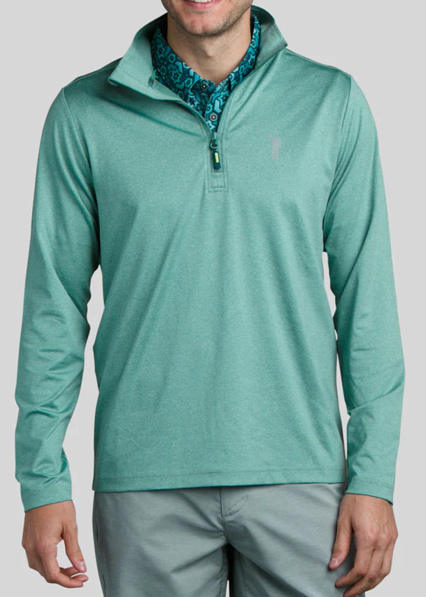 William Murray CHIP SHOT PULLOVER - Heather Glacier