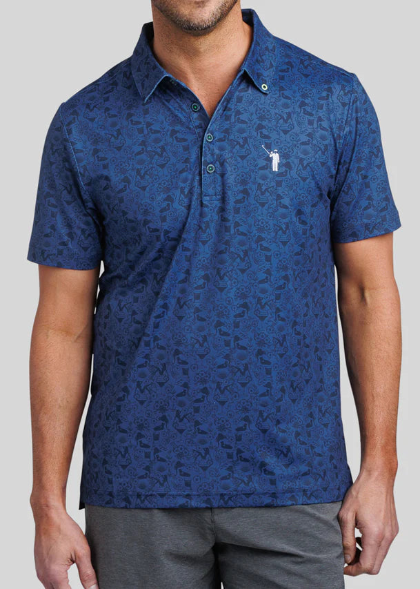 William Murray CHICAS 'N FLORITAS POLO - Navy