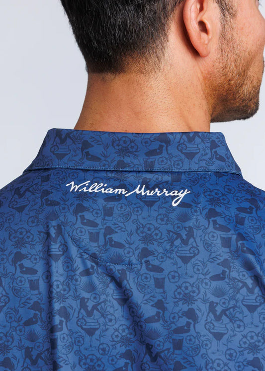 William Murray CHICAS 'N FLORITAS POLO - Navy