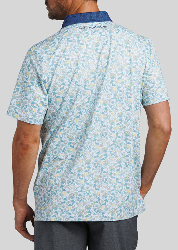 William Murray CHICAS 'N FLORITAS POLO - White/Navy
