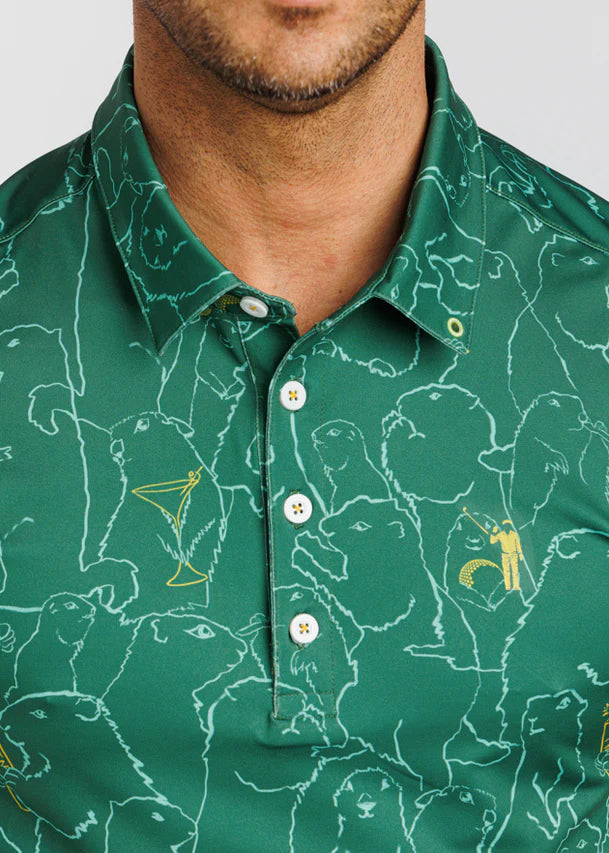 William Murray GOPHER ALL OVER POLO - Green