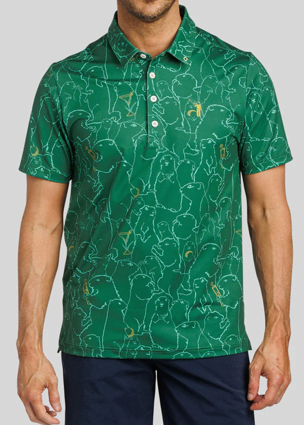 William Murray GOPHER ALL OVER POLO - Green