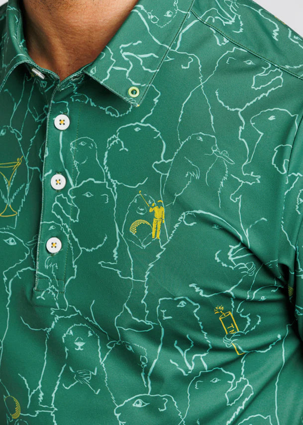 William Murray GOPHER ALL OVER POLO - Green