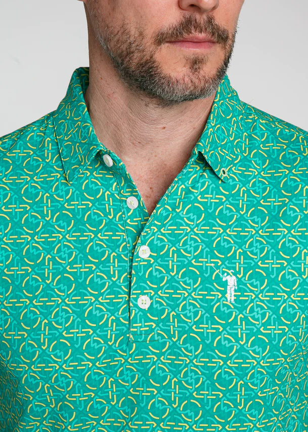 William Murray KNOTTY BY NATURE POLO - Seafoam